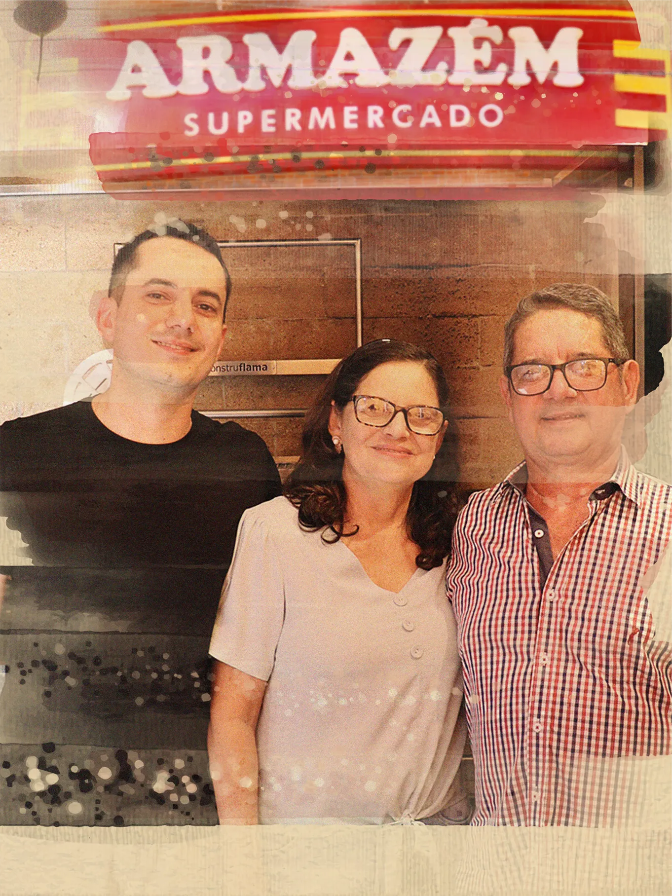 Lucas, Edina e Cesar Benito